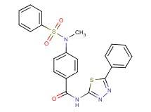 4-[methyl(phenylsulfonyl)amino]-N-(5-phenyl-1,3,4-thiadiazol-2-yl)benzamide