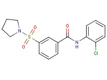 N-(2-chlorophenyl)-3-(1-pyrrolidinylsulfonyl)benzamide