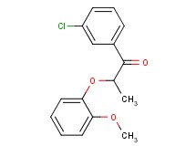 1-(3-chlorophenyl)-2-(2-methoxyphenoxy)-1-propanone