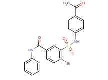 3-{[(4-acetylphenyl)amino]sulfonyl}-4-bromo-N-phenylbenzamide