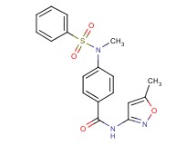 N-(5-methyl-3-isoxazolyl)-4-[methyl(phenylsulfonyl)amino]benzamide