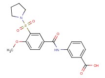 3-{[4-methoxy-3-(1-pyrrolidinylsulfonyl)benzoyl]amino}benzoic acid