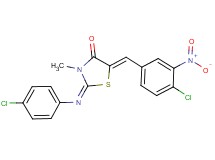 5-(4-chloro-3-nitrobenzylidene)-2-[(4-chlorophenyl)imino]-3-methyl-1,3-thiazolidin-4-one