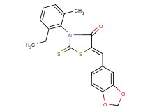 5-(1,3-benzodioxol-5-ylmethylene)-3-(2-ethyl-6-methylphenyl)-2-thioxo-1,3-thiazolidin-4-one
