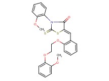 5-{2-[2-(2-methoxyphenoxy)ethoxy]benzylidene}-3-(2-methoxyphenyl)-2-thioxo-1,3-thiazolidin-4-one
