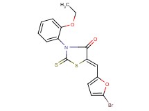 5-[(5-bromo-2-furyl)methylene]-3-(2-ethoxyphenyl)-2-thioxo-1,3-thiazolidin-4-one