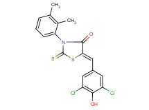 5-(3,5-dichloro-4-hydroxybenzylidene)-3-(2,3-dimethylphenyl)-2-thioxo-1,3-thiazolidin-4-one