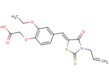 {4-[(3-allyl-4-oxo-2-thioxo-1,3-thiazolidin-5-ylidene)methyl]-2-ethoxyphenoxy}acetic acid