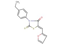 3-(4-ethylphenyl)-5-(2-furylmethylene)-2-thioxo-1,3-thiazolidin-4-one