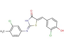 5-(3-chloro-4-hydroxybenzylidene)-2-[(3-chloro-4-methylphenyl)imino]-1,3-thiazolidin-4-one