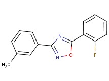 5-(2-fluorophenyl)-3-(3-methylphenyl)-1,2,4-oxadiazole
