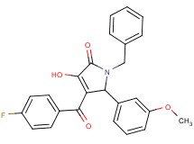 1-benzyl-4-(4-fluorobenzoyl)-3-hydroxy-5-(3-methoxyphenyl)-1,5-dihydro-2H-pyrrol-2-one