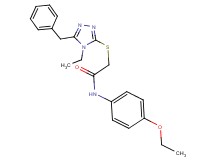2-[(5-benzyl-4-ethyl-4H-1,2,4-triazol-3-yl)thio]-N-(4-ethoxyphenyl)acetamide