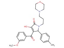 3-hydroxy-4-(3-methoxybenzoyl)-5-(4-methylphenyl)-1-[3-(4-morpholinyl)propyl]-1,5-dihydro-2H-pyrrol-2-one