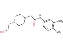 N-(3,4-dimethylphenyl)-2-[4-(2-hydroxyethyl)-1-piperazinyl]acetamide hydrochloride
