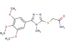 2-{[4-methyl-5-(3,4,5-trimethoxyphenyl)-4H-1,2,4-triazol-3-yl]thio}acetamide