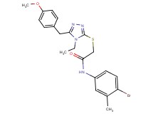 N-(4-bromo-3-methylphenyl)-2-{[4-ethyl-5-(4-methoxybenzyl)-4H-1,2,4-triazol-3-yl]thio}acetamide