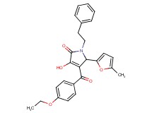 4-(4-ethoxybenzoyl)-3-hydroxy-5-(5-methyl-2-furyl)-1-(2-phenylethyl)-1,5-dihydro-2H-pyrrol-2-one