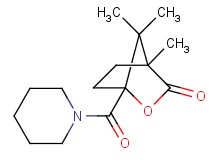 4,7,7-trimethyl-1-(1-piperidinylcarbonyl)-2-oxabicyclo[2.2.1]heptan-3-one