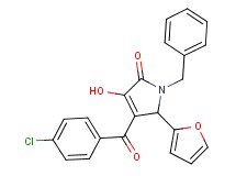 1-benzyl-4-(4-chlorobenzoyl)-5-(2-furyl)-3-hydroxy-1,5-dihydro-2H-pyrrol-2-one