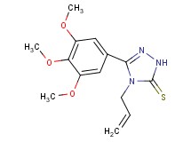 4-allyl-5-(3,4,5-trimethoxyphenyl)-2,4-dihydro-3H-1,2,4-triazole-3-thione