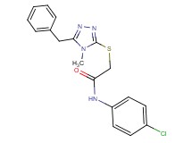 2-[(5-benzyl-4-methyl-4H-1,2,4-triazol-3-yl)thio]-N-(4-chlorophenyl)acetamide