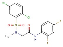 N~2~-[(2,5-dichlorophenyl)sulfonyl]-N~1~-(2,4-difluorophenyl)-N~2~-methylglycinamide