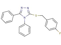 3-[(4-fluorobenzyl)thio]-4,5-diphenyl-4H-1,2,4-triazole