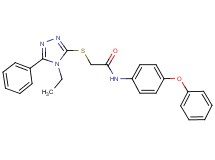 2-[(4-ethyl-5-phenyl-4H-1,2,4-triazol-3-yl)thio]-N-(4-phenoxyphenyl)acetamide