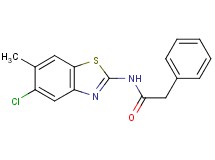 N-(5-chloro-6-methyl-1,3-benzothiazol-2-yl)-2-phenylacetamide