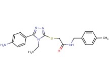 2-{[5-(4-aminophenyl)-4-ethyl-4H-1,2,4-triazol-3-yl]thio}-N-(4-methylbenzyl)acetamide