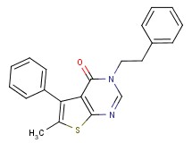 6-methyl-5-phenyl-3-(2-phenylethyl)thieno[2,3-d]pyrimidin-4(3H)-one