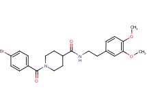 1-(4-bromobenzoyl)-N-[2-(3,4-dimethoxyphenyl)ethyl]-4-piperidinecarboxamide