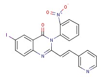 6-iodo-3-(2-nitrophenyl)-2-[2-(3-pyridinyl)vinyl]-4(3H)-quinazolinone