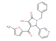 1-benzyl-3-hydroxy-4-(5-methyl-2-furoyl)-5-(3-pyridinyl)-1,5-dihydro-2H-pyrrol-2-one