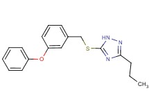 5-[(3-phenoxybenzyl)thio]-3-propyl-1H-1,2,4-triazole
