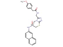 2-{[4-ethyl-5-({[(4-methoxyphenyl)acetyl]amino}methyl)-4H-1,2,4-triazol-3-yl]thio}-N-2-naphthylacetamide