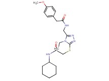 N-cyclohexyl-2-{[4-ethyl-5-({[(4-methoxyphenyl)acetyl]amino}methyl)-4H-1,2,4-triazol-3-yl]thio}acetamide