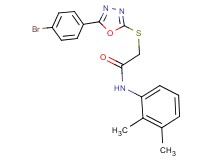 2-{[5-(4-bromophenyl)-1,3,4-oxadiazol-2-yl]thio}-N-(2,3-dimethylphenyl)acetamide