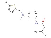 3-methyl-N-(3-{[(5-methyl-2-thienyl)methyl]amino}phenyl)butanamide