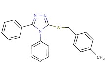 3-[(4-methylbenzyl)thio]-4,5-diphenyl-4H-1,2,4-triazole