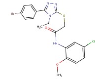 2-{[5-(4-bromophenyl)-4-ethyl-4H-1,2,4-triazol-3-yl]thio}-N-(5-chloro-2-methoxyphenyl)acetamide