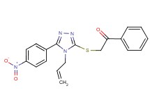 2-{[4-allyl-5-(4-nitrophenyl)-4H-1,2,4-triazol-3-yl]thio}-1-phenylethanone