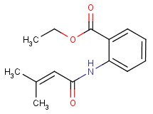 ethyl 2-[(3-methyl-2-butenoyl)amino]benzoate