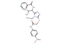 N-{1-[4-ethyl-5-({2-[(4-nitrophenyl)amino]-2-oxoethyl}thio)-4H-1,2,4-triazol-3-yl]-2-methylpropyl}benzamide