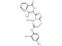N-{1-[5-({2-[(2,4-dimethylphenyl)amino]-2-oxoethyl}thio)-4-ethyl-4H-1,2,4-triazol-3-yl]-2-methylpropyl}benzamide