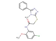 N-(5-chloro-2-methoxyphenyl)-2-[(4-methyl-5-phenyl-4H-1,2,4-triazol-3-yl)thio]acetamide