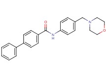 N-[4-(4-morpholinylmethyl)phenyl]-4-biphenylcarboxamide