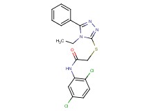 N-(2,5-dichlorophenyl)-2-[(4-ethyl-5-phenyl-4H-1,2,4-triazol-3-yl)thio]acetamide