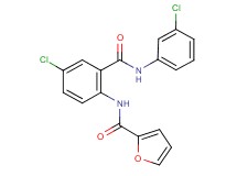 N-(4-chloro-2-{[(3-chlorophenyl)amino]carbonyl}phenyl)-2-furamide
